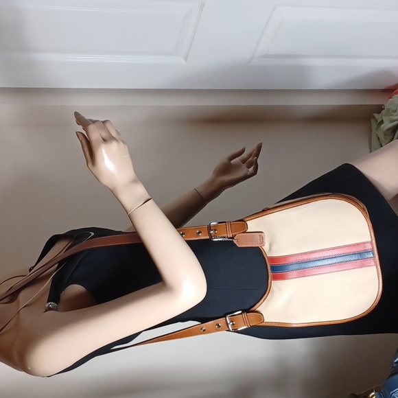 VINTAGE COACH VARSITY STRIPE CROSSBODY BAG - Picture 17 of 17